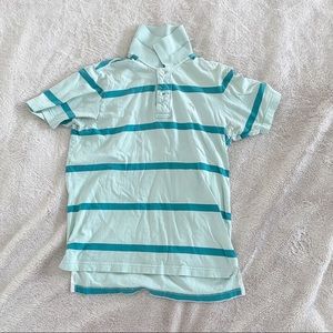 Blue Striped Abercrombie & Fitch Polo